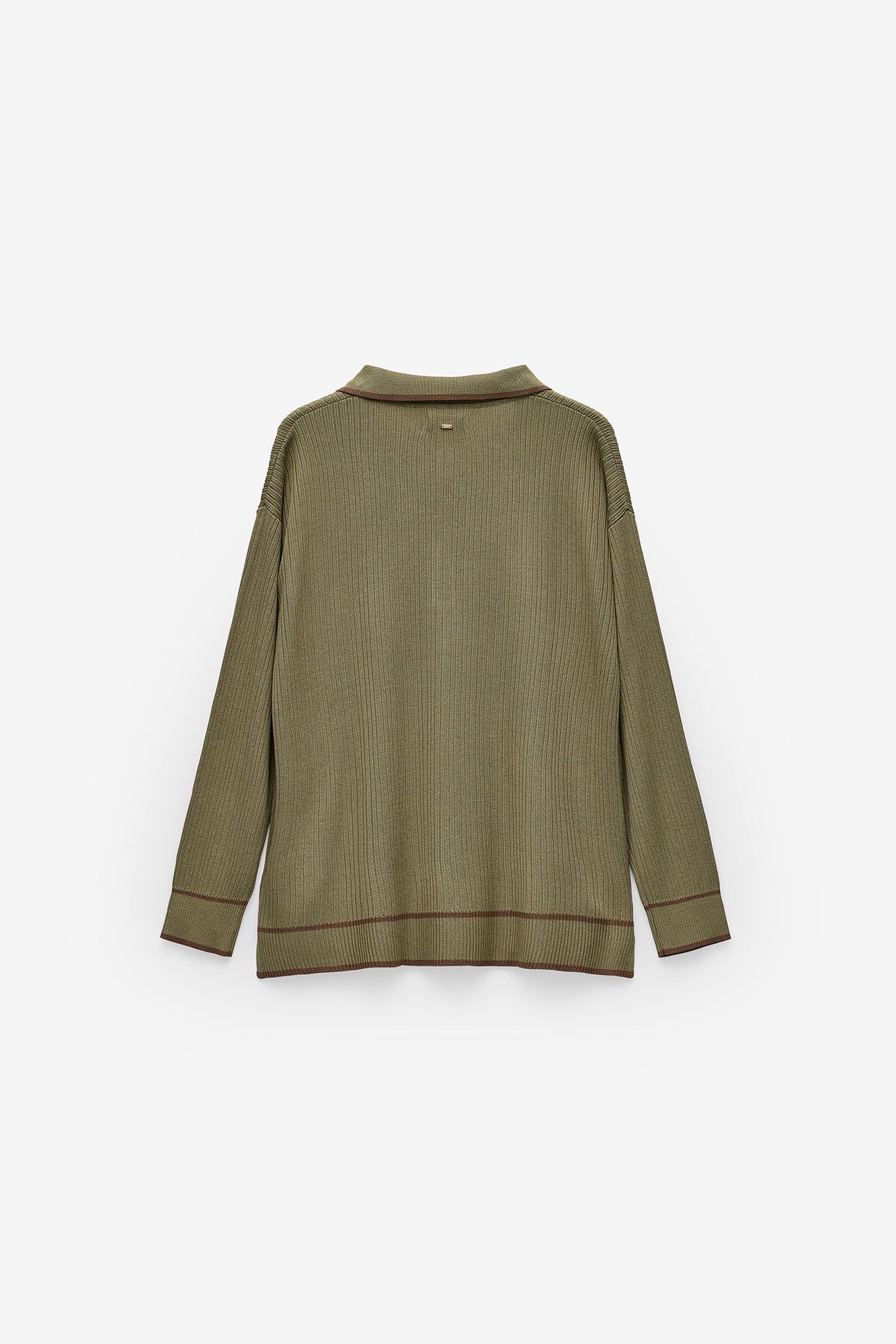 CAMISOLA DE MALHA COM GOLA DE POLO