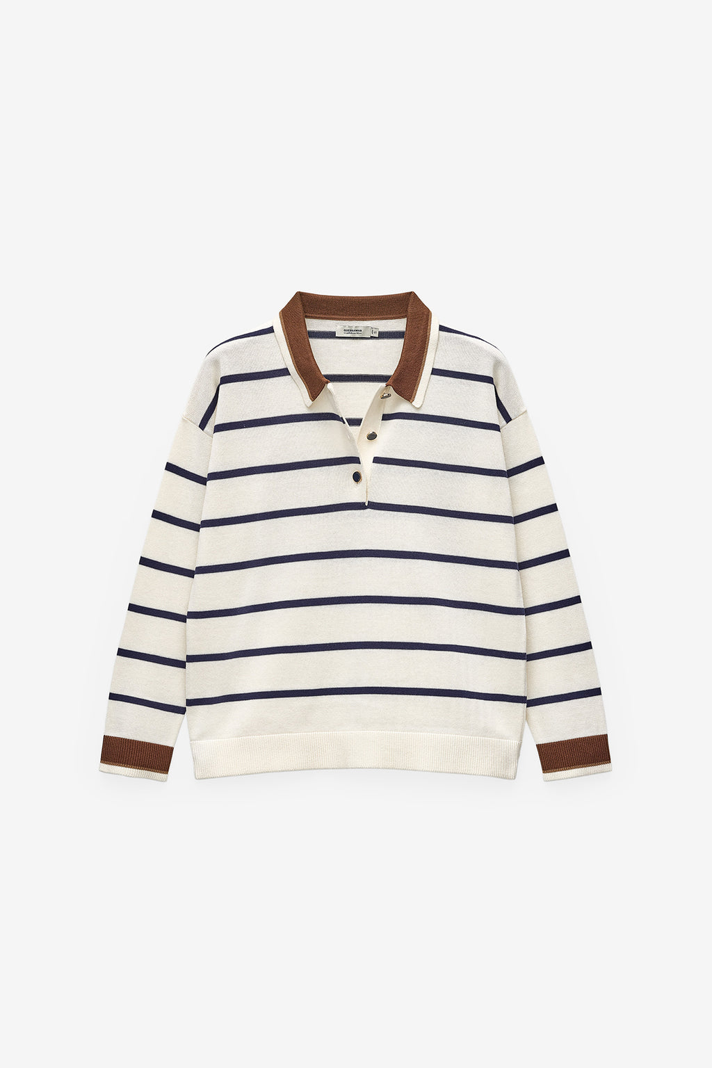 CAMISOLA MALHA COM GOLA DE POLO