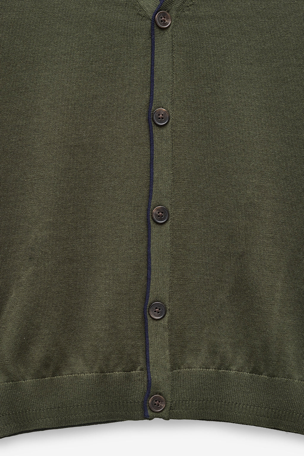 CHAQUETA DE PUNTO CON CANALÉ EN CONTRASTE