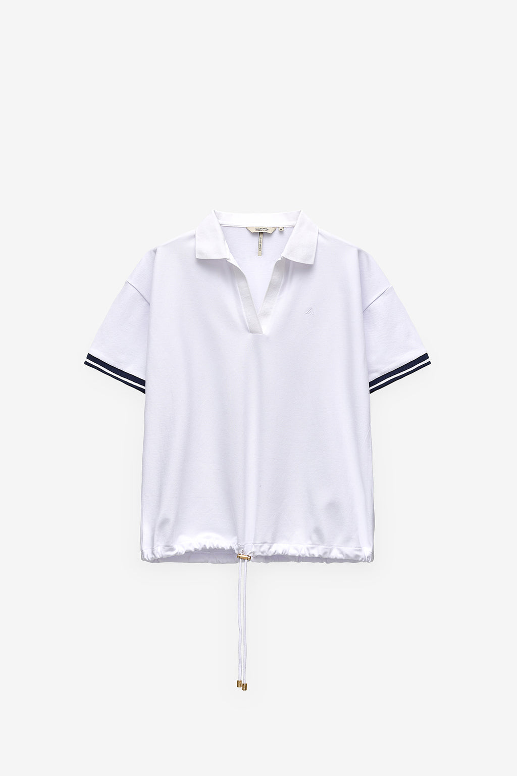 POLO EM PIQUÉ COM CORDÃO AJUSTÁVEL