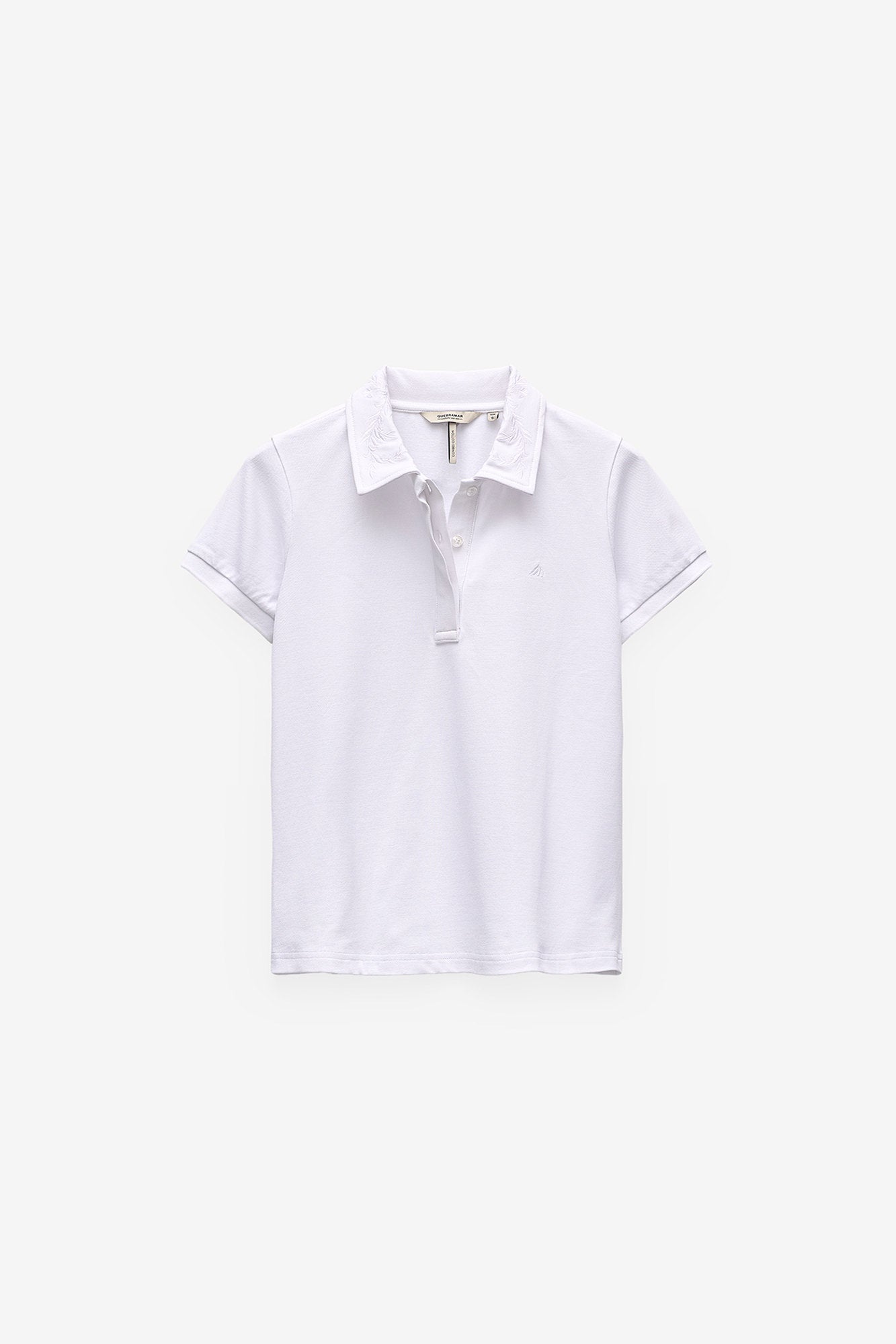 POLO COM GOLA BORDADA