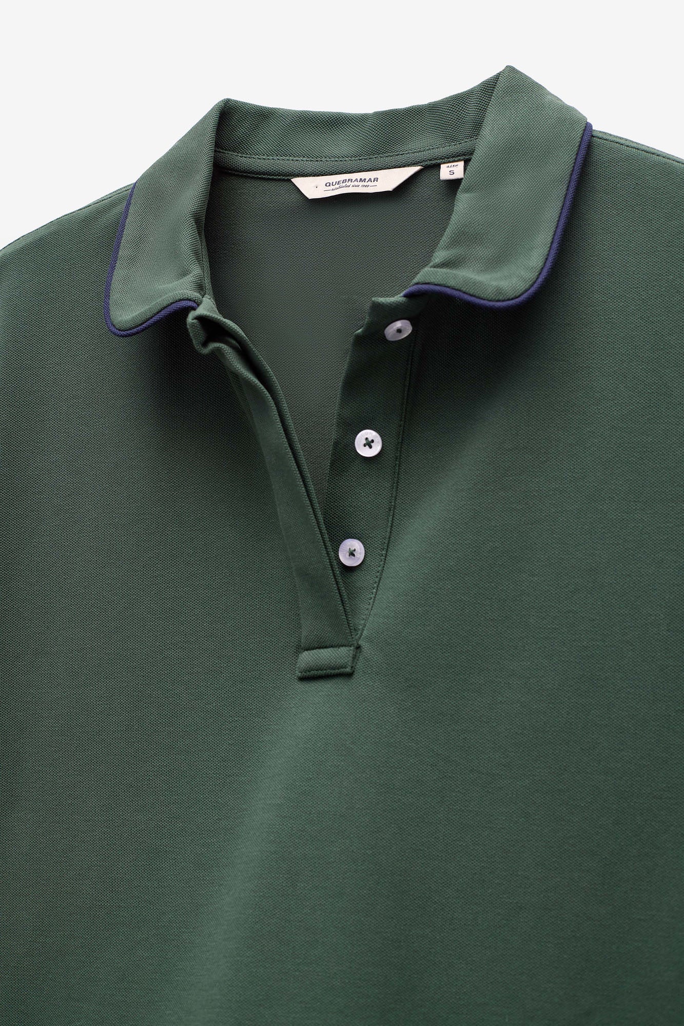 POLO COM CONTRASTES FITTING LARGO