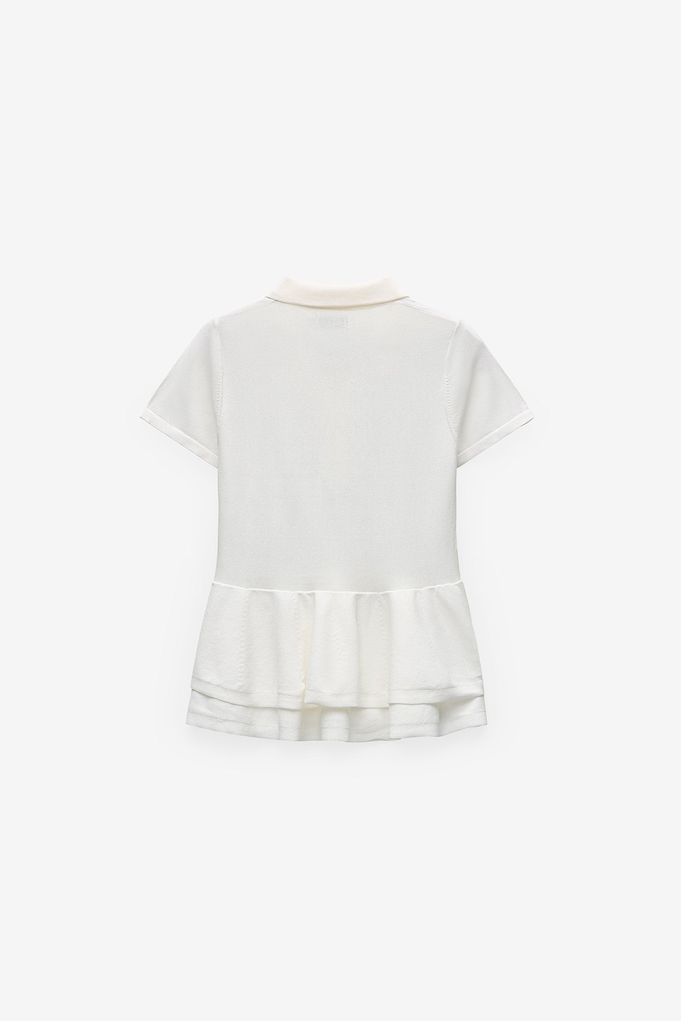 POLO EM MALHA COM PEPLUM