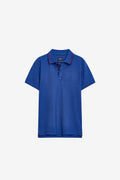 POLO PIQUÉ CON RAYAS EN EL CUELLO