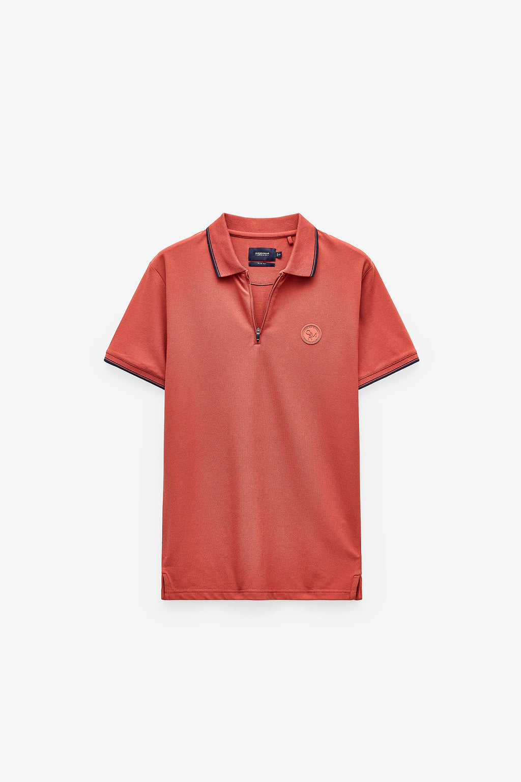POLO SLIM FIT EM PIQUET COM FECHO