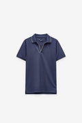 POLO PIQUET COM DECOTE EM V SLIM FIT