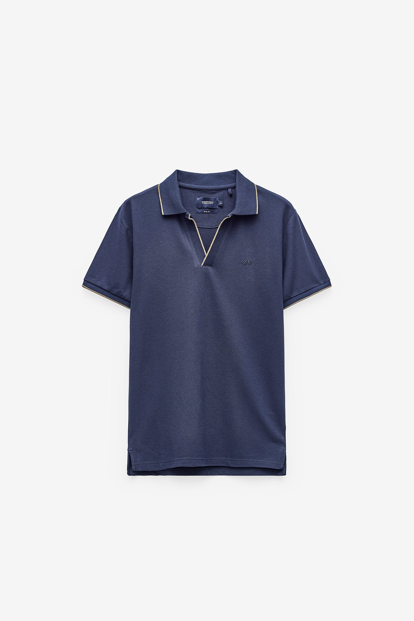 POLO PIQUET COM DECOTE EM V SLIM FIT