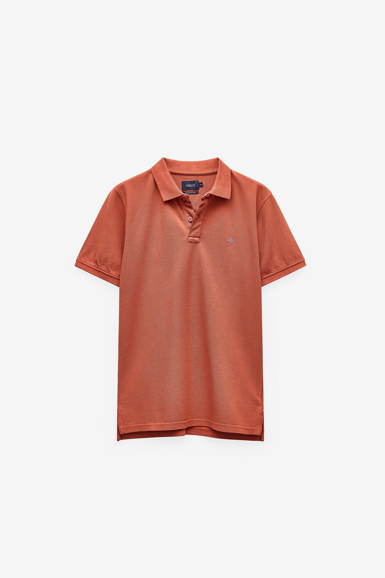 POLO PIQUET COM LOGO EM CONTRASTE