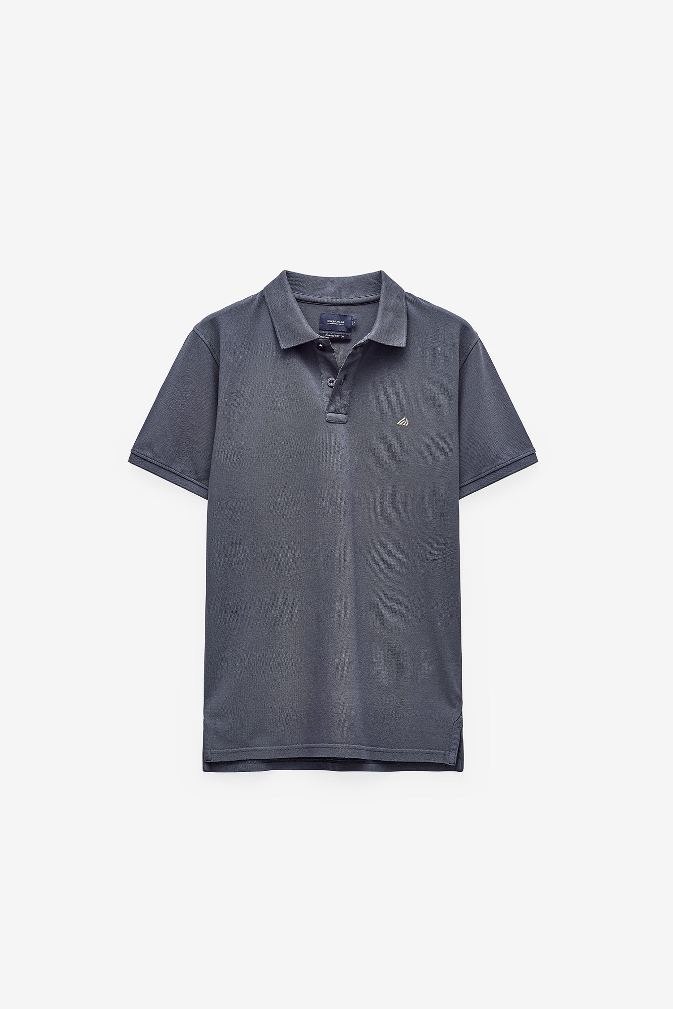 POLO PIQUET COM LOGO EM CONTRASTE