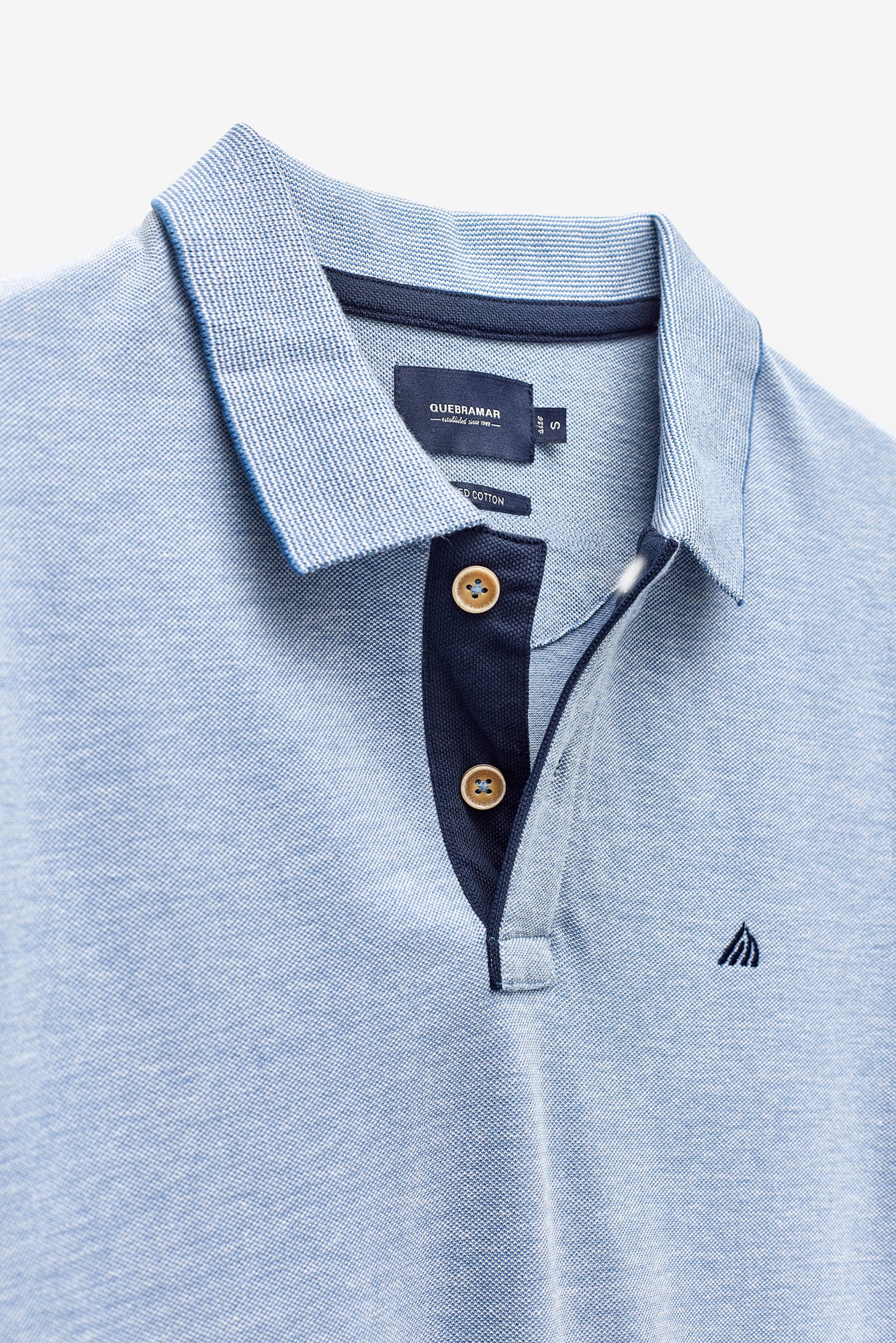 POLO COM EFEITO OXFORD MELANGE