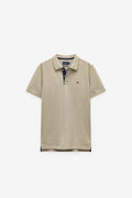 POLO COM EFEITO OXFORD MELANGE