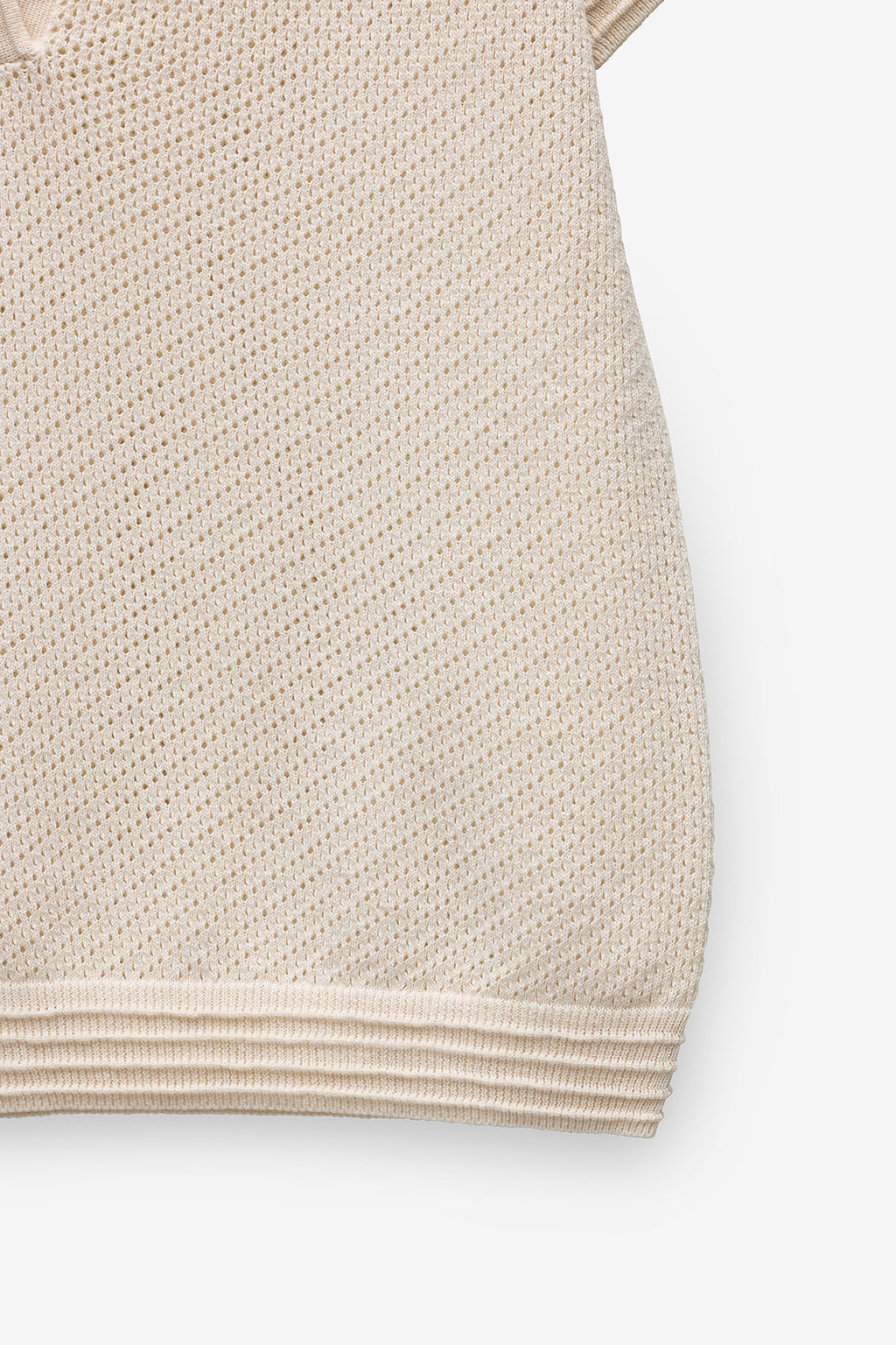 POLO EM MALHA COM TEXTURA