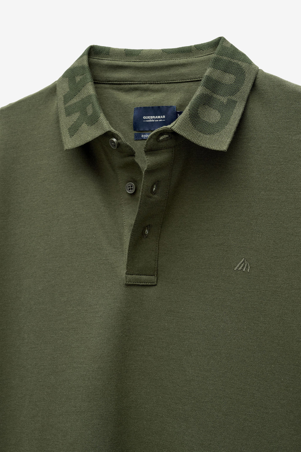 POLO MICRO PIQUET COM GOLA JACQUARD