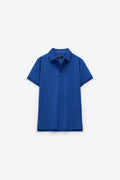POLO DE MICROPIQUÉ CON CUELLO JACQUARD