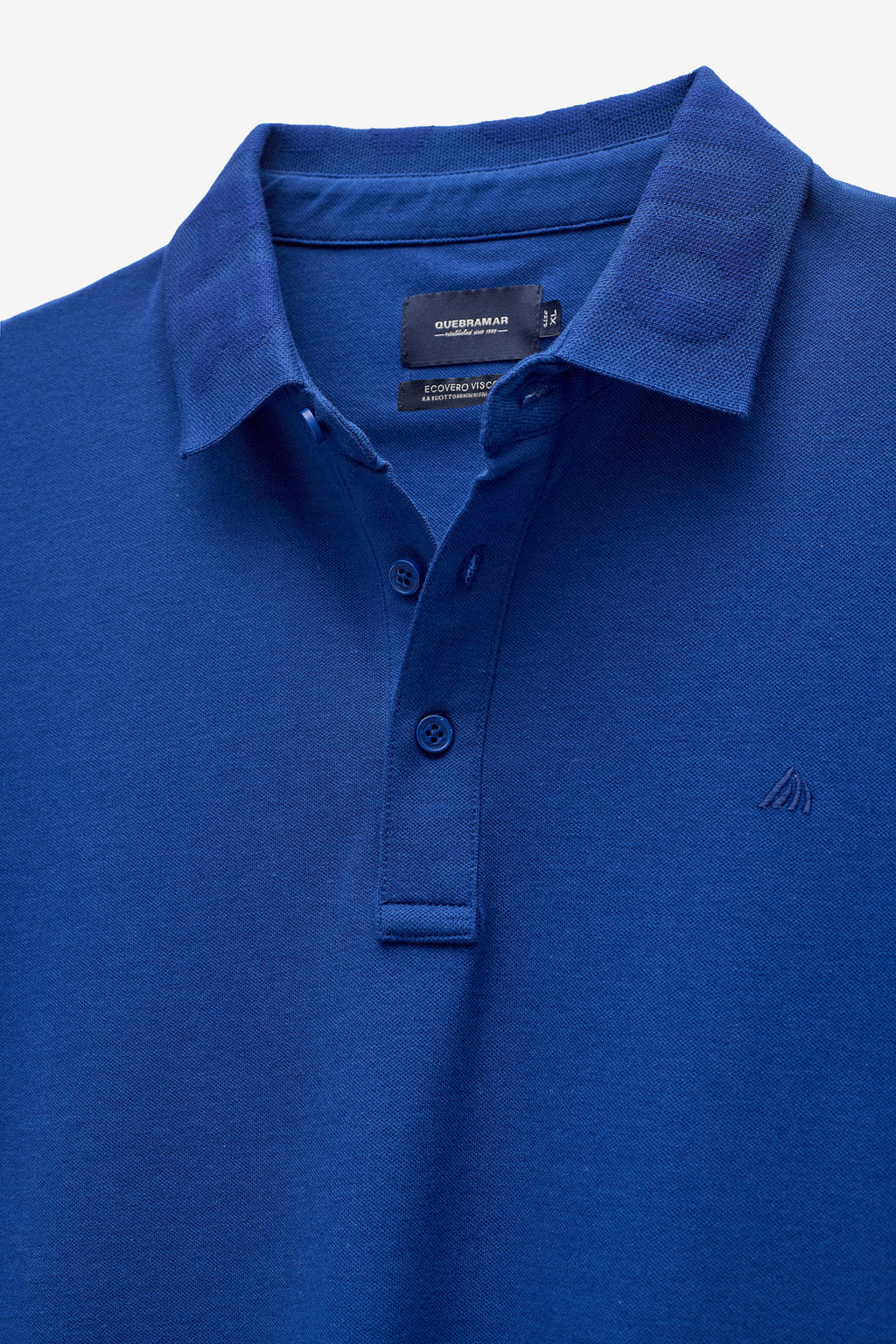 POLO DE MICROPIQUÉ CON CUELLO JACQUARD