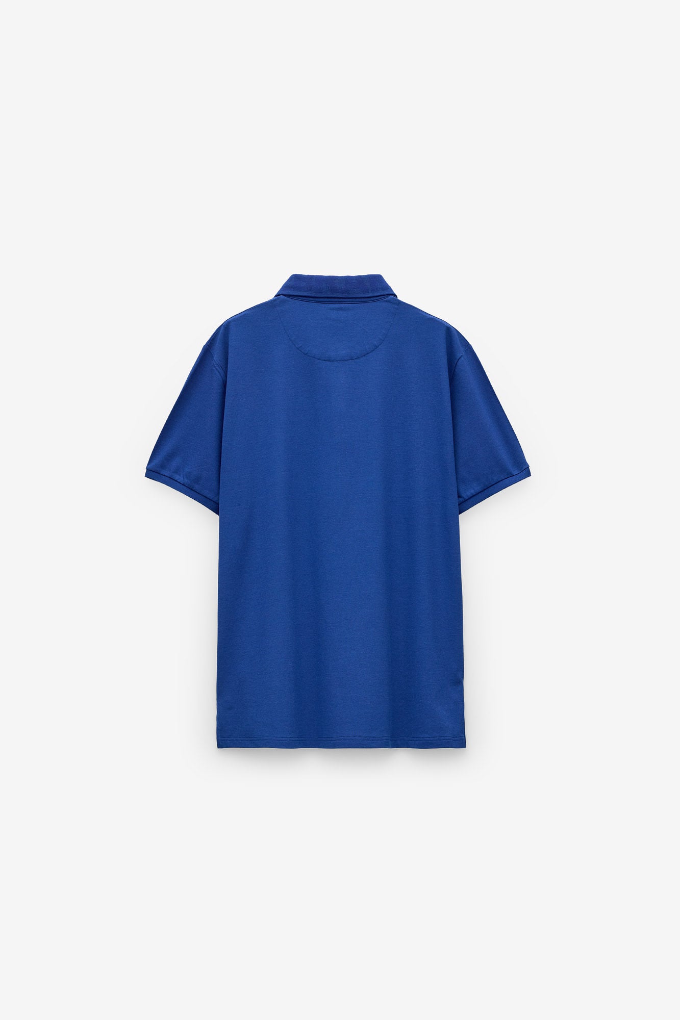 POLO DE MICROPIQUÉ CON CUELLO JACQUARD