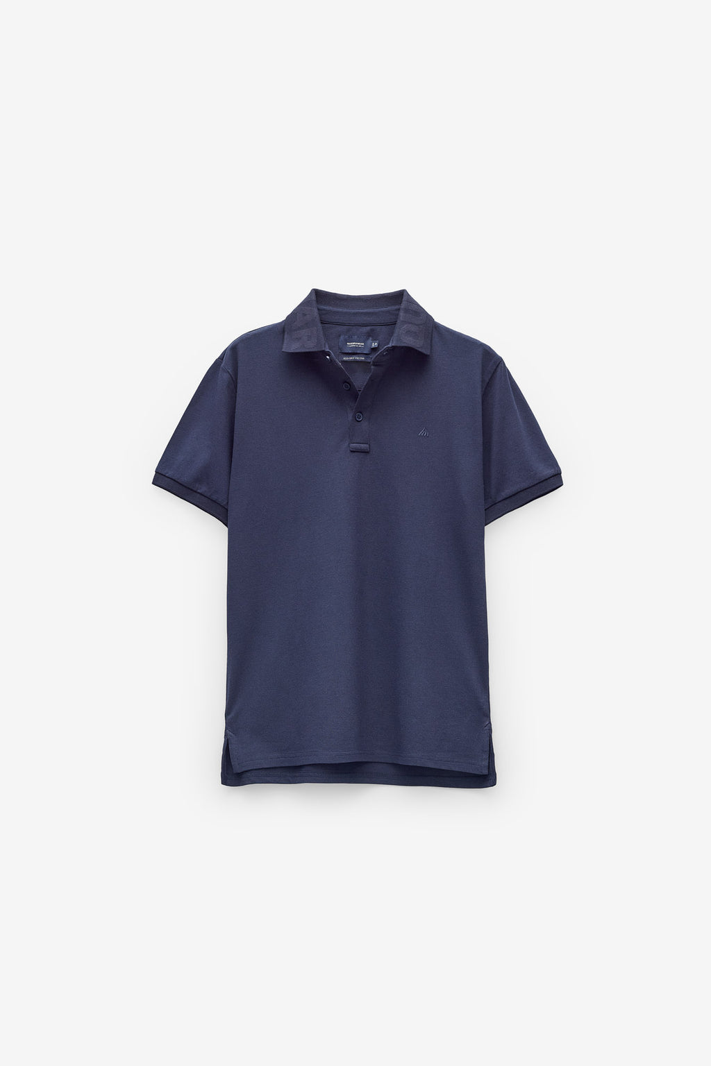 POLO MICRO PIQUÉ CON CUELLO JACQUARD