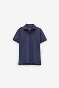 POLO MICRO PIQUÉ CON CUELLO JACQUARD