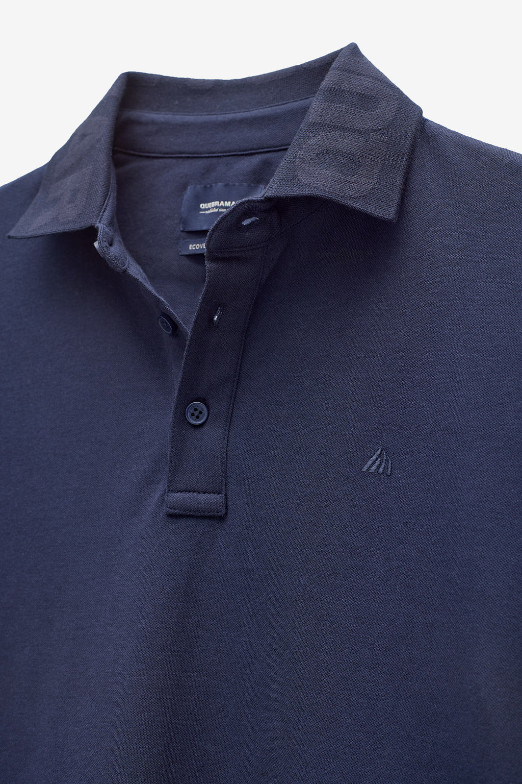POLO MICRO PIQUÉ CON CUELLO JACQUARD