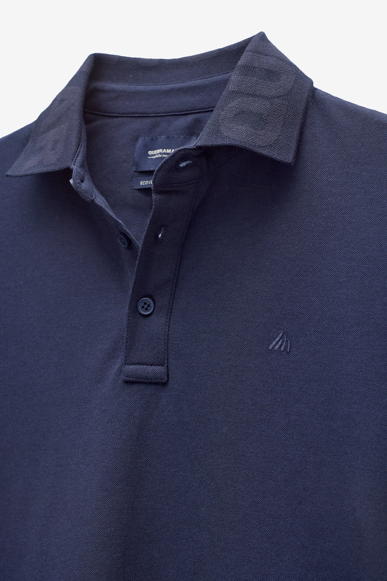 POLO MICRO PIQUÉ CON CUELLO JACQUARD