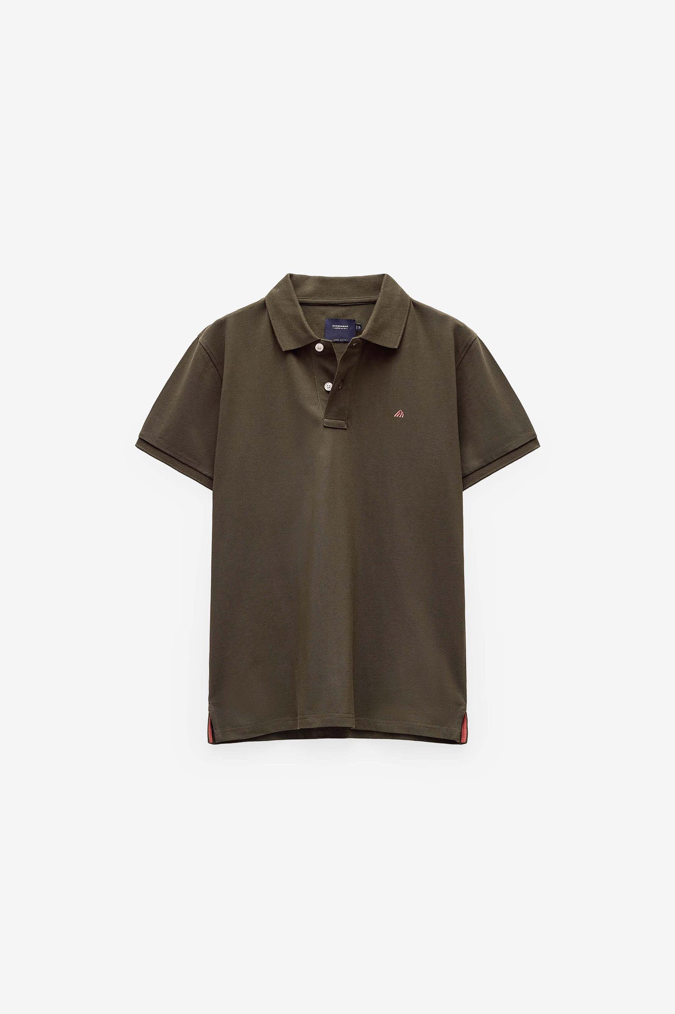 POLO BÁSICO COM LOGO A CONTRASTE