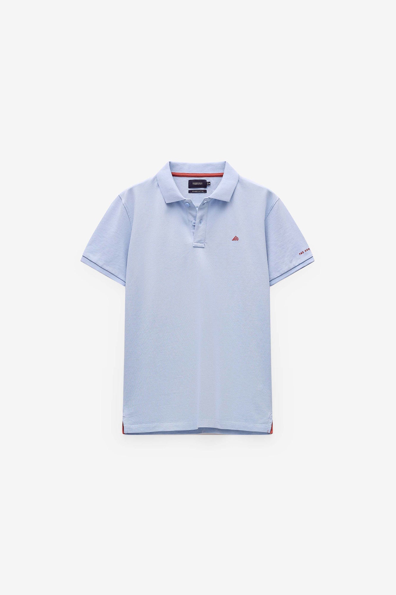 POLO PIQUET COM LOGO A CONTRASTE