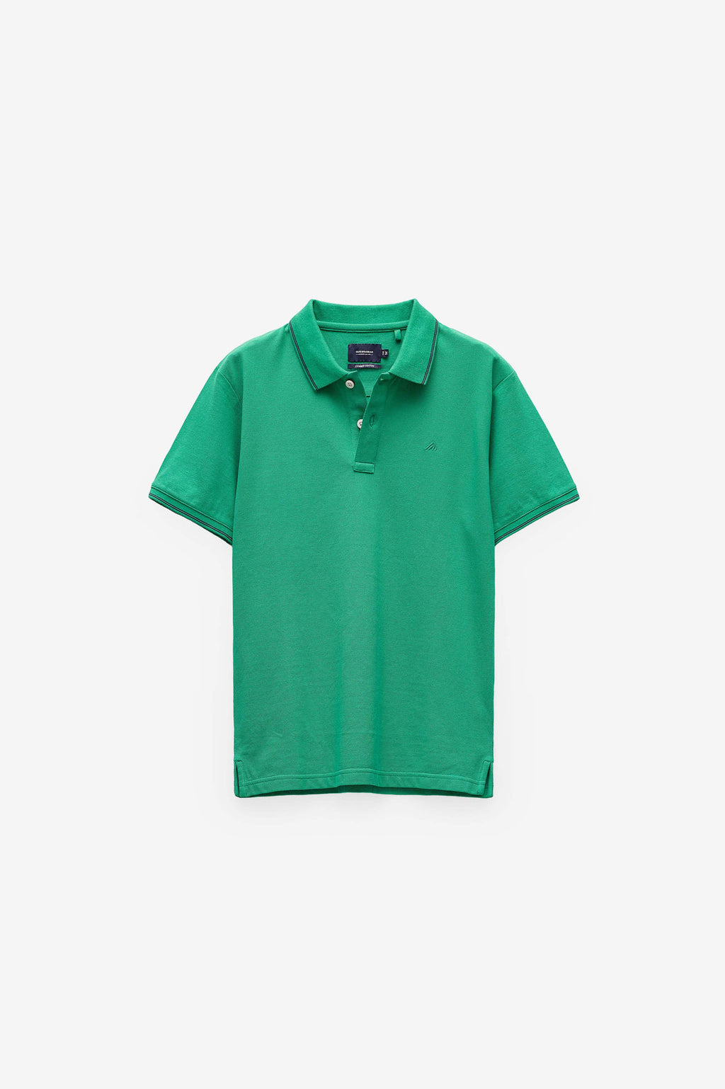 POLO COM RISCAS NA GOLA