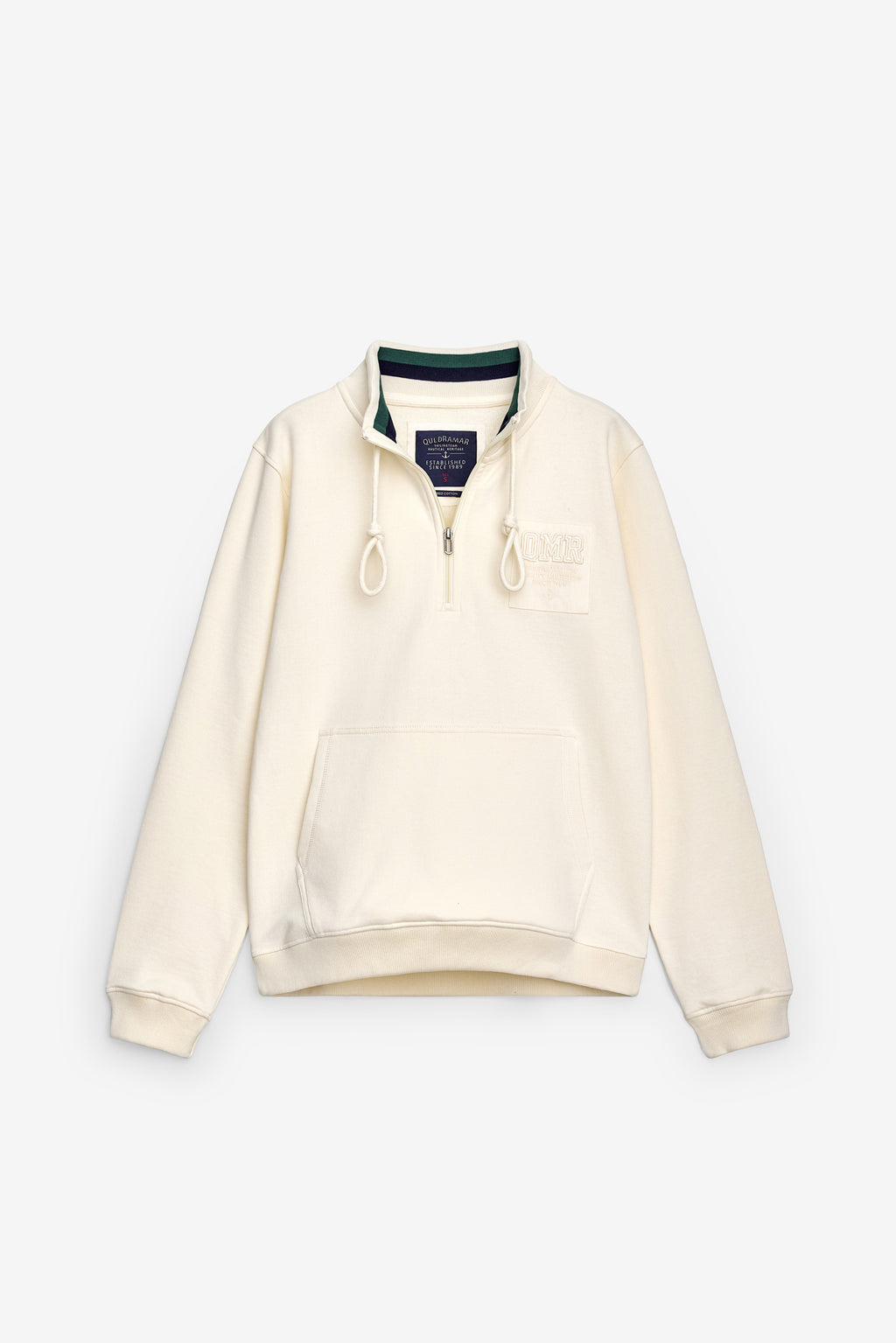 SUDADERA CON CUELLO Y BOLSILLOS