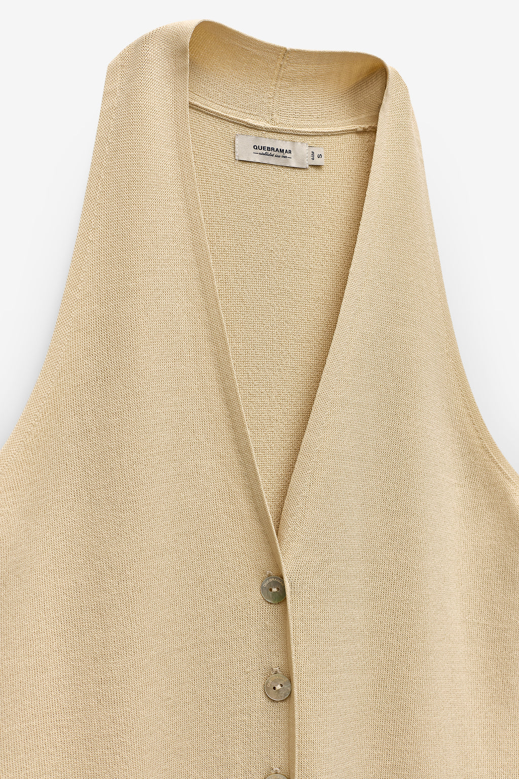 TOP EM MALHA COM CORTE HALTER