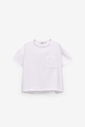 T-SHIRT COM BOLSO BORDADO