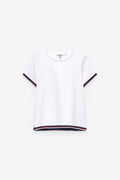 CAMISETA CON RIBETE A CONTRASTE