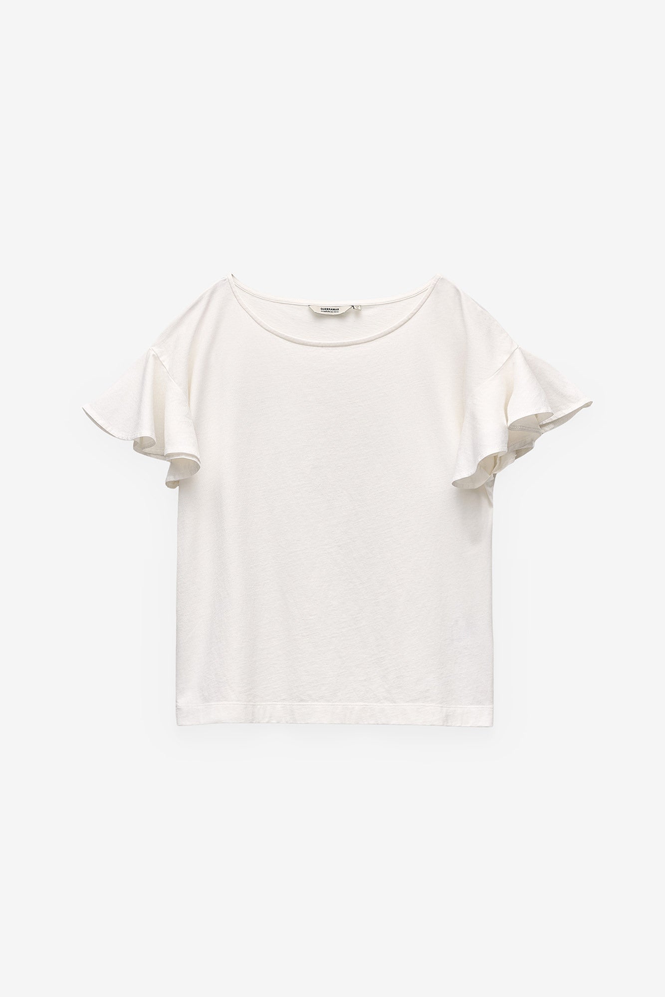T-SHIRT COM FOLHO NA MANGA