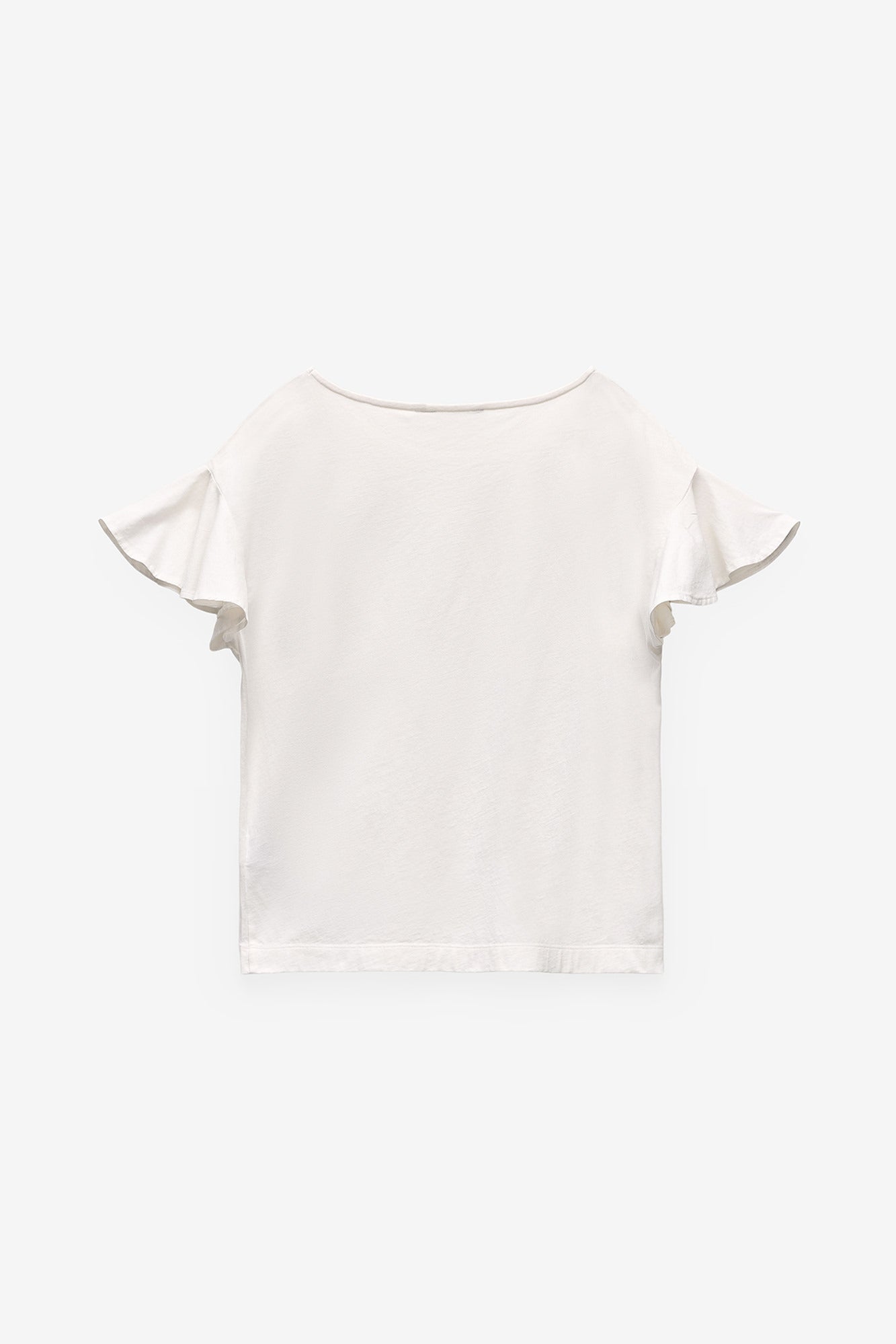 T-SHIRT COM FOLHO NA MANGA