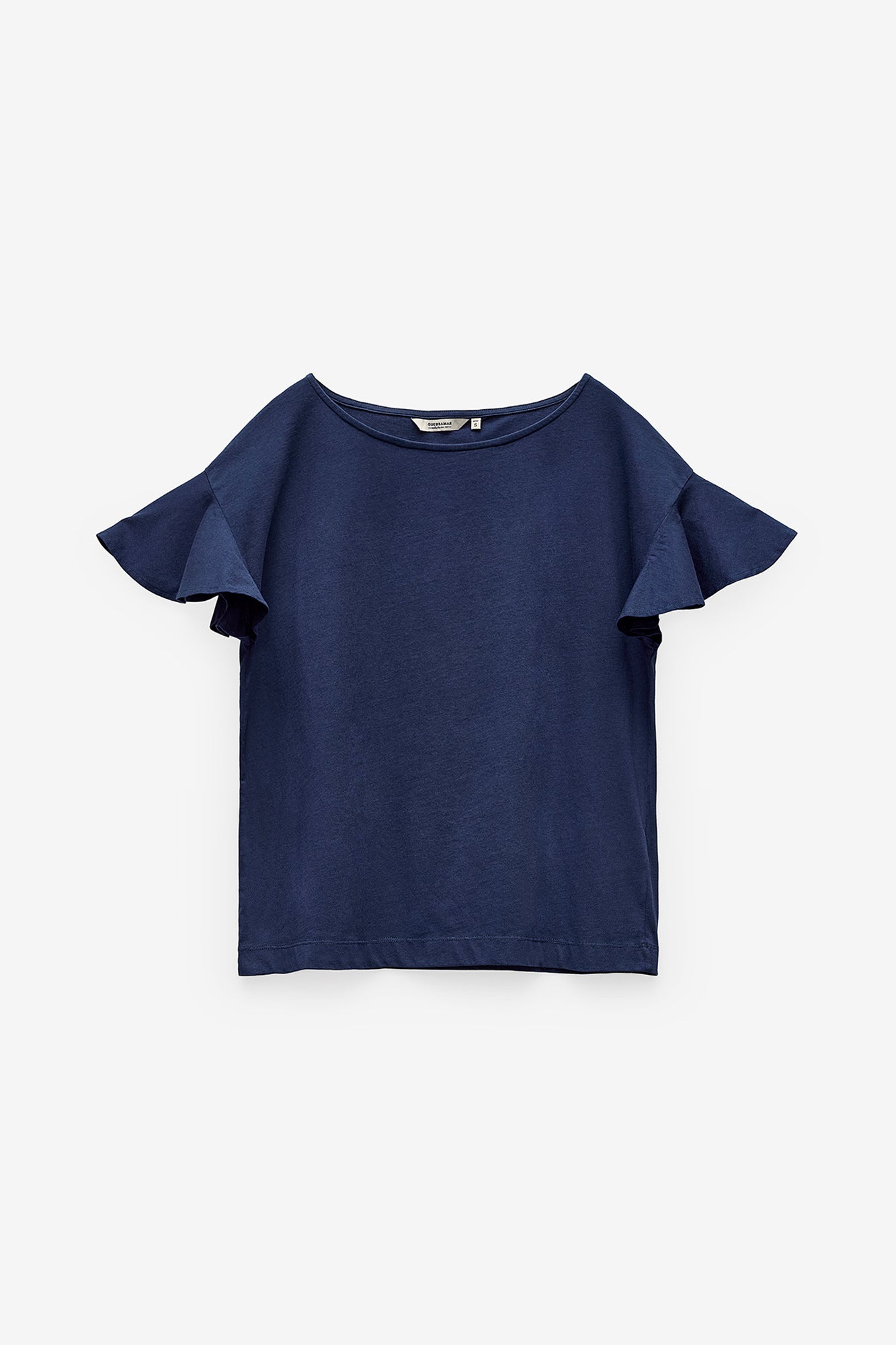 T-SHIRT COM FOLHO NA MANGA