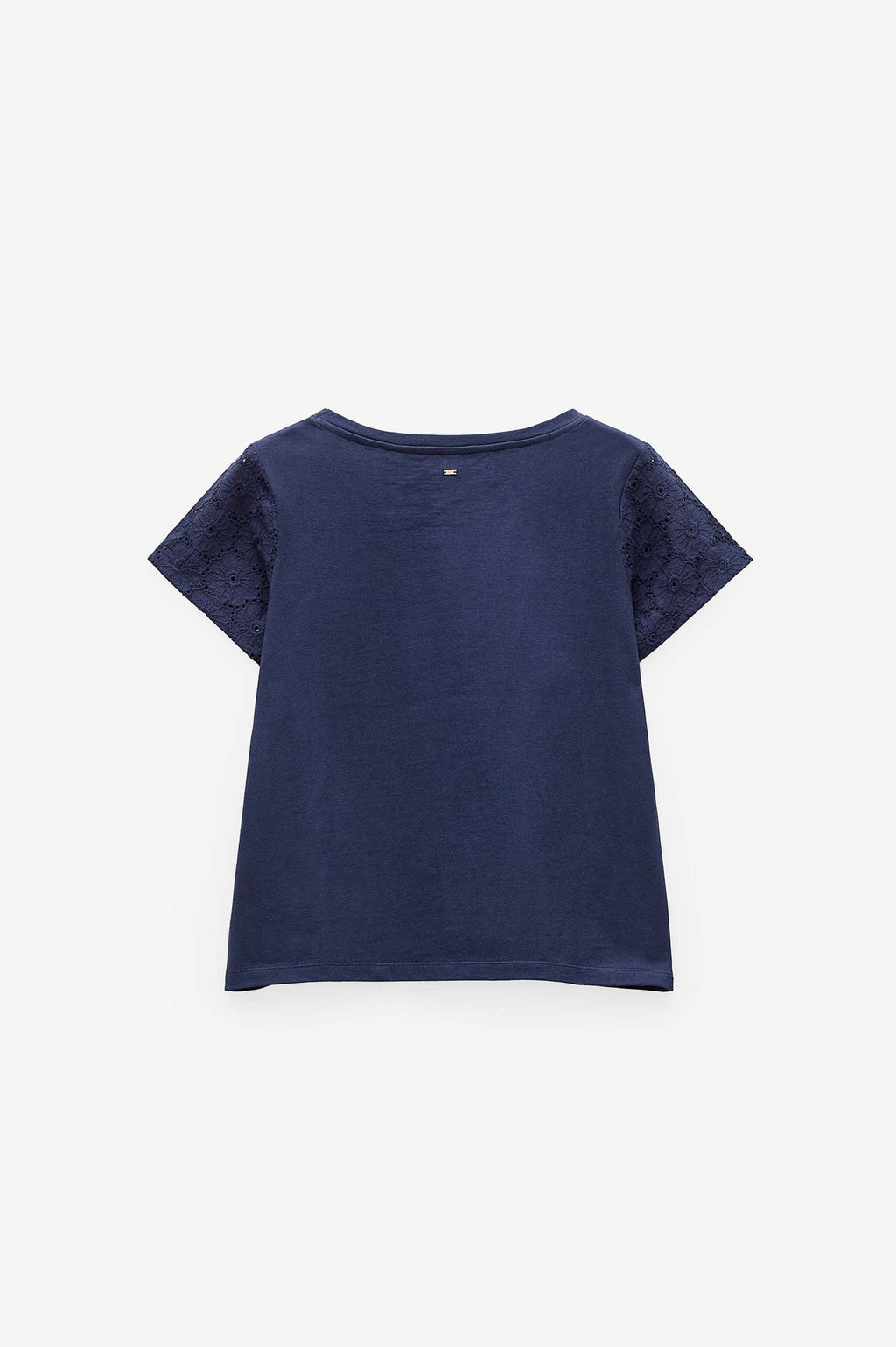 CAMISETA CON APLICACIONES DE ENCAJE