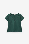 T-SHIRT COM APLICAÇÃO FITA DE REN