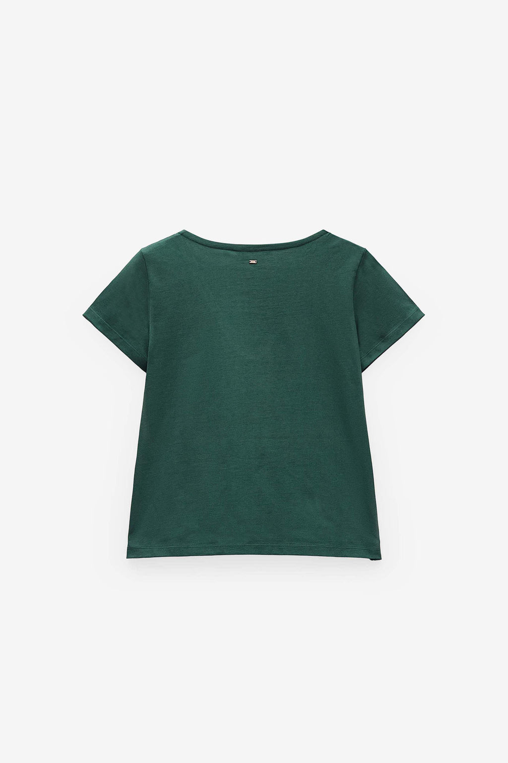 T-SHIRT COM APLICAÇÃO FITA DE REN
