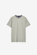 T-SHIRT EM PIQUET EFEITO OXFORD