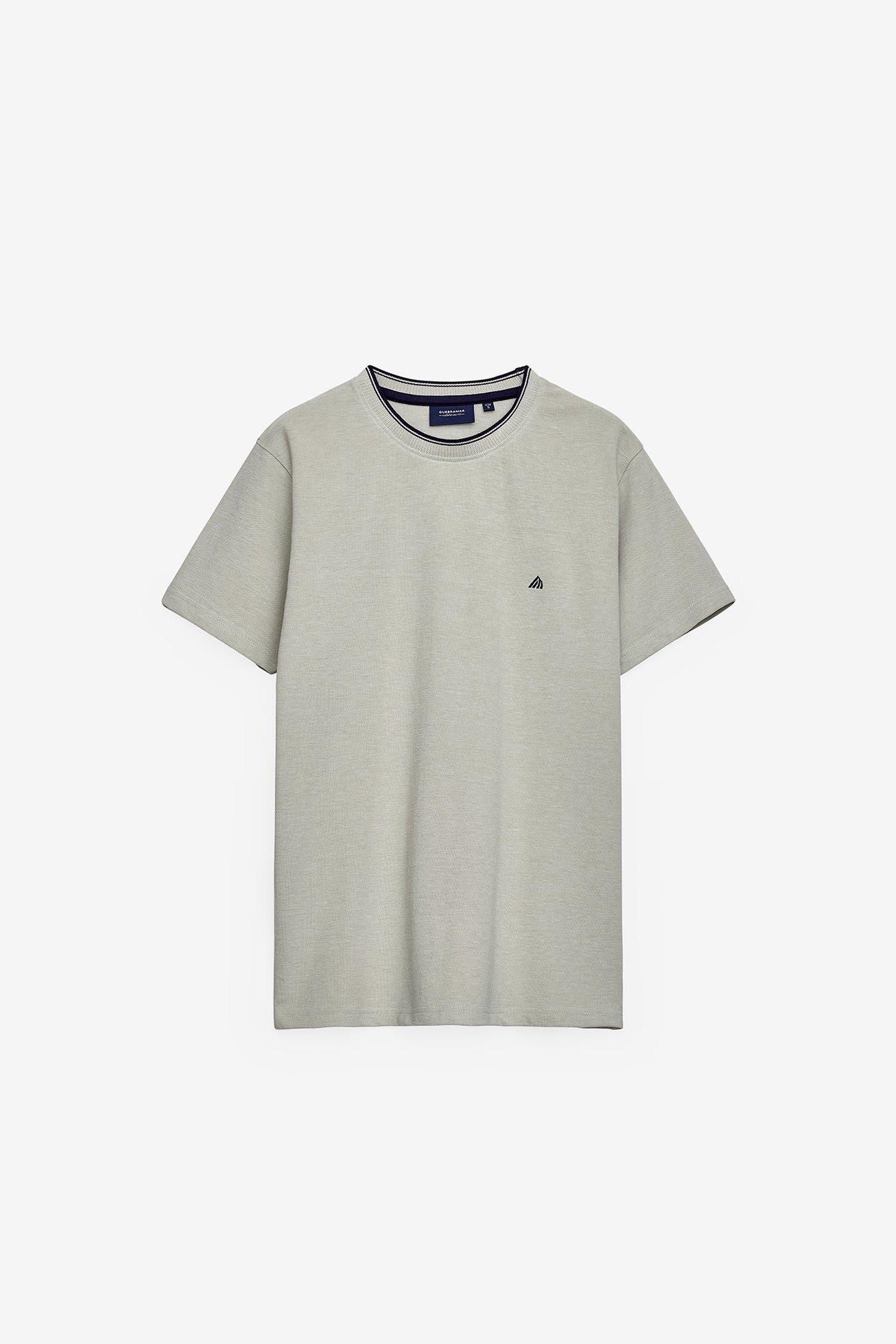 T-SHIRT EM PIQUET EFEITO OXFORD