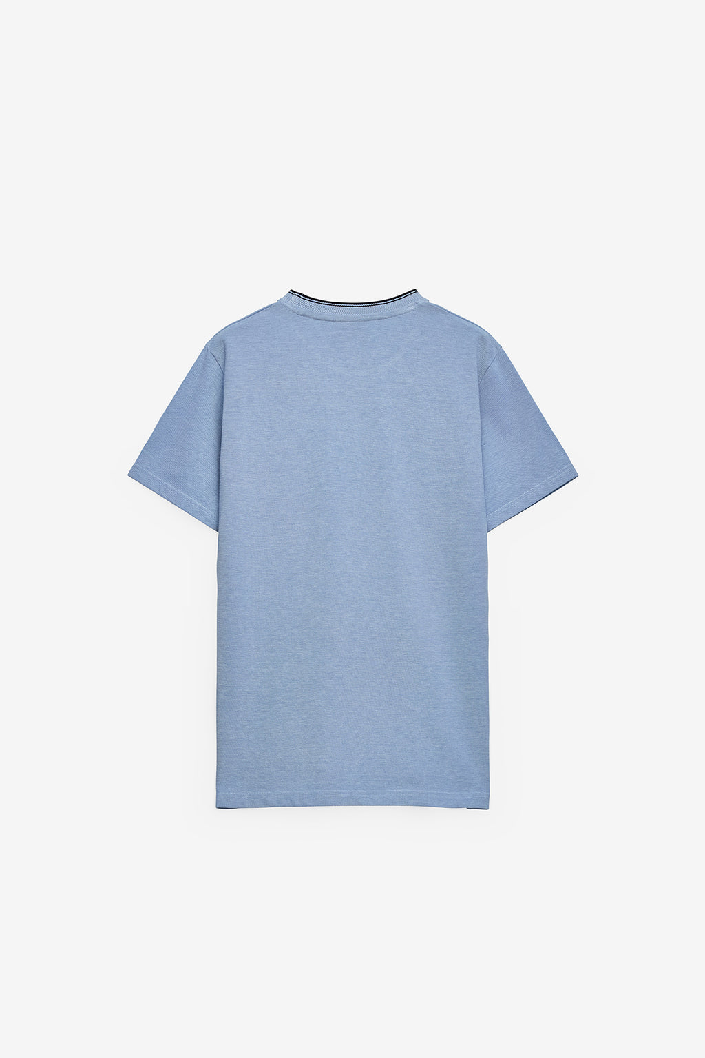 T-SHIRT EM PIQUET EFEITO OXFORD