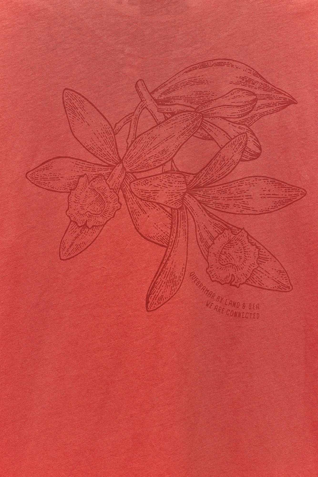 T-SHIRT COM ESTAMPADO FLORAL NAS COSTAS