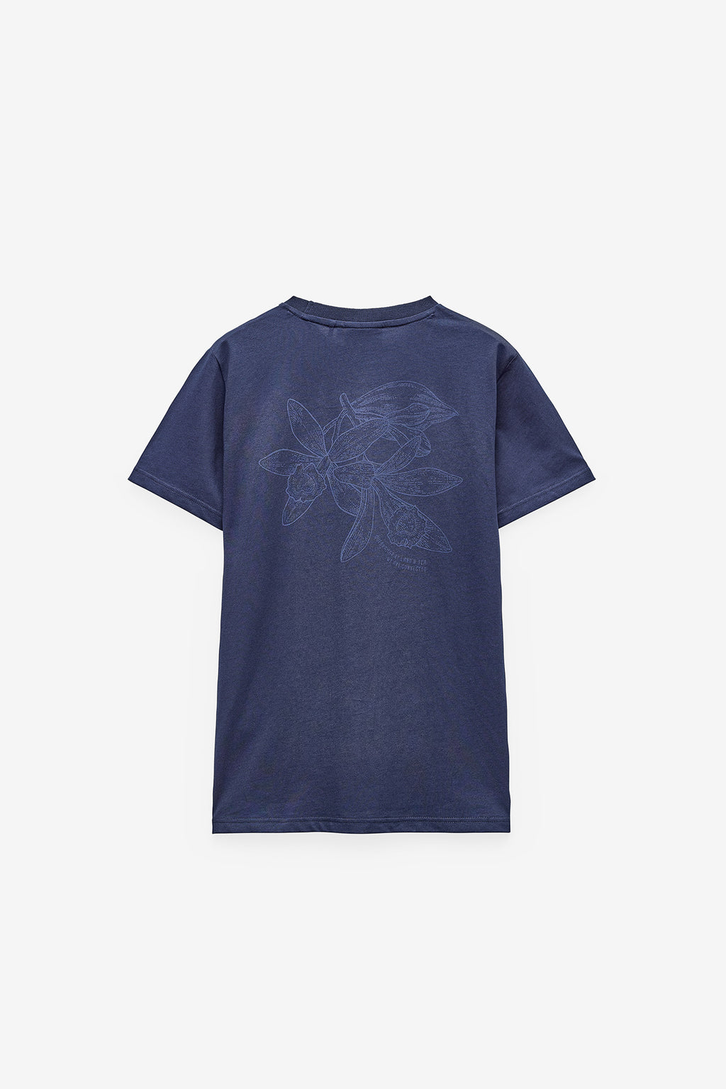 T-SHIRT COM ESTAMPADO FLORAL NAS COSTAS