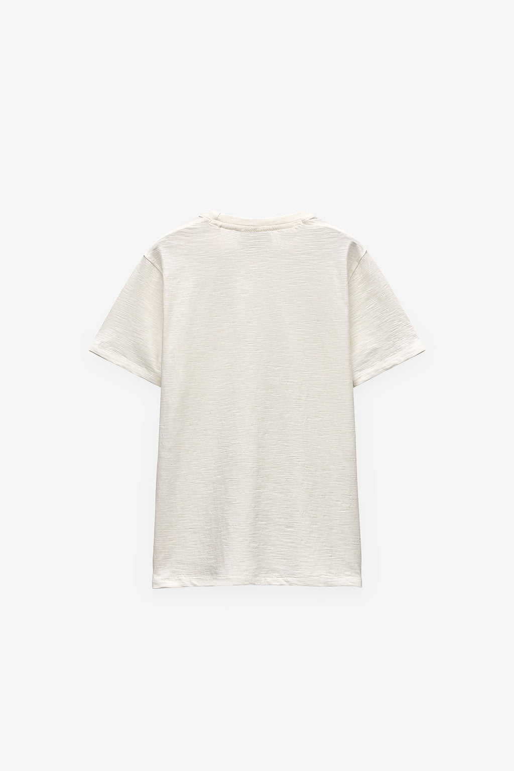 T-SHIRT EM SLUB LAVADA COM BOLSO