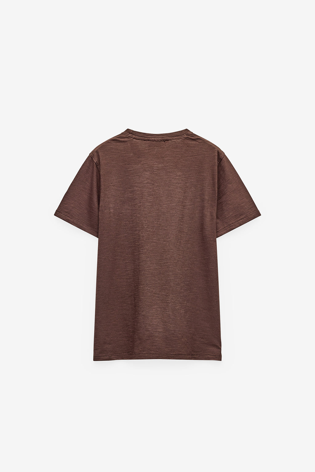 T-SHIRT EM SLUB LAVADA COM BOLSO