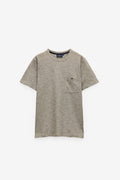 CAMISETA DE MICRORAYAS CON BOLSILLO