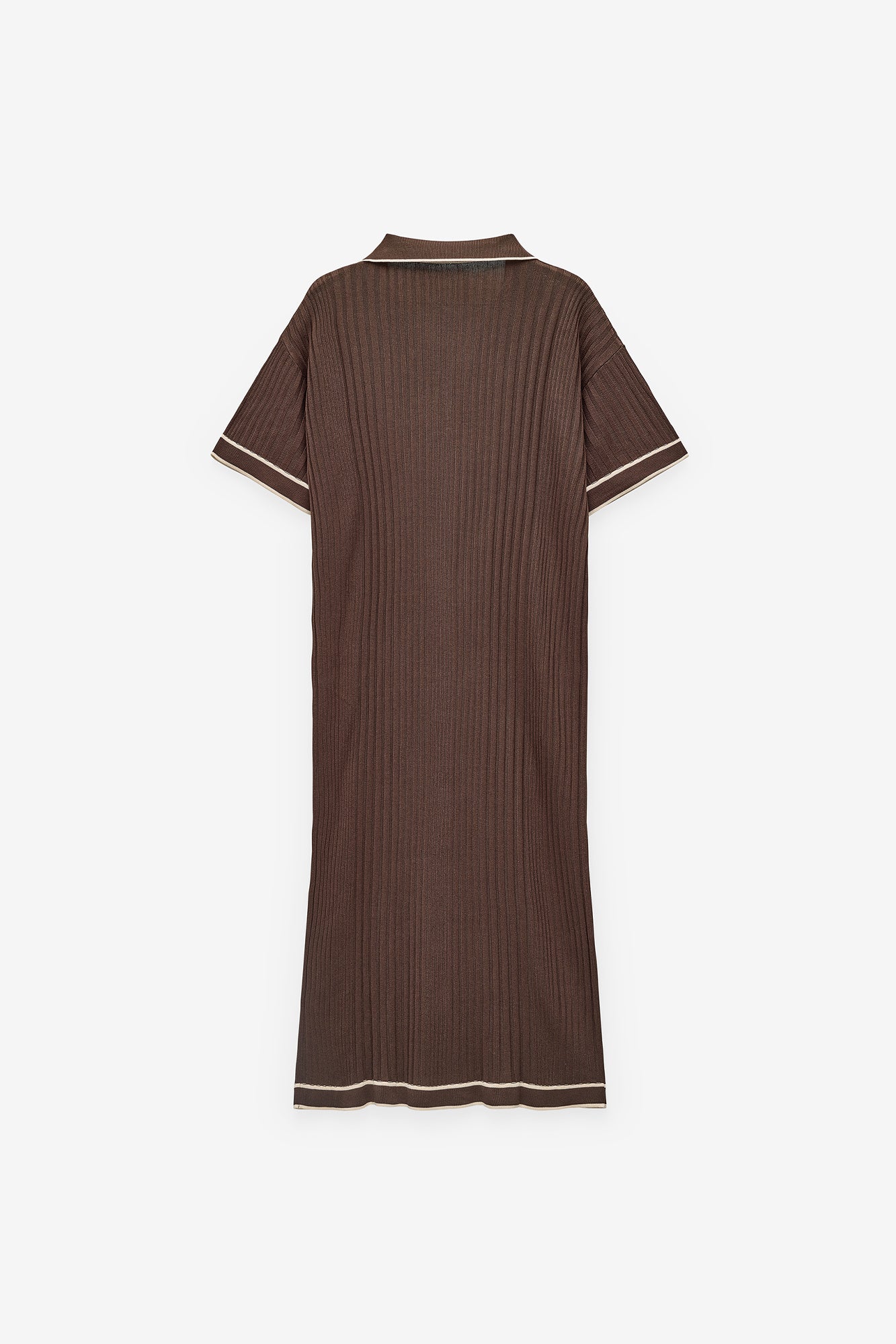VESTIDO MALHA COM GOLA DE POLO