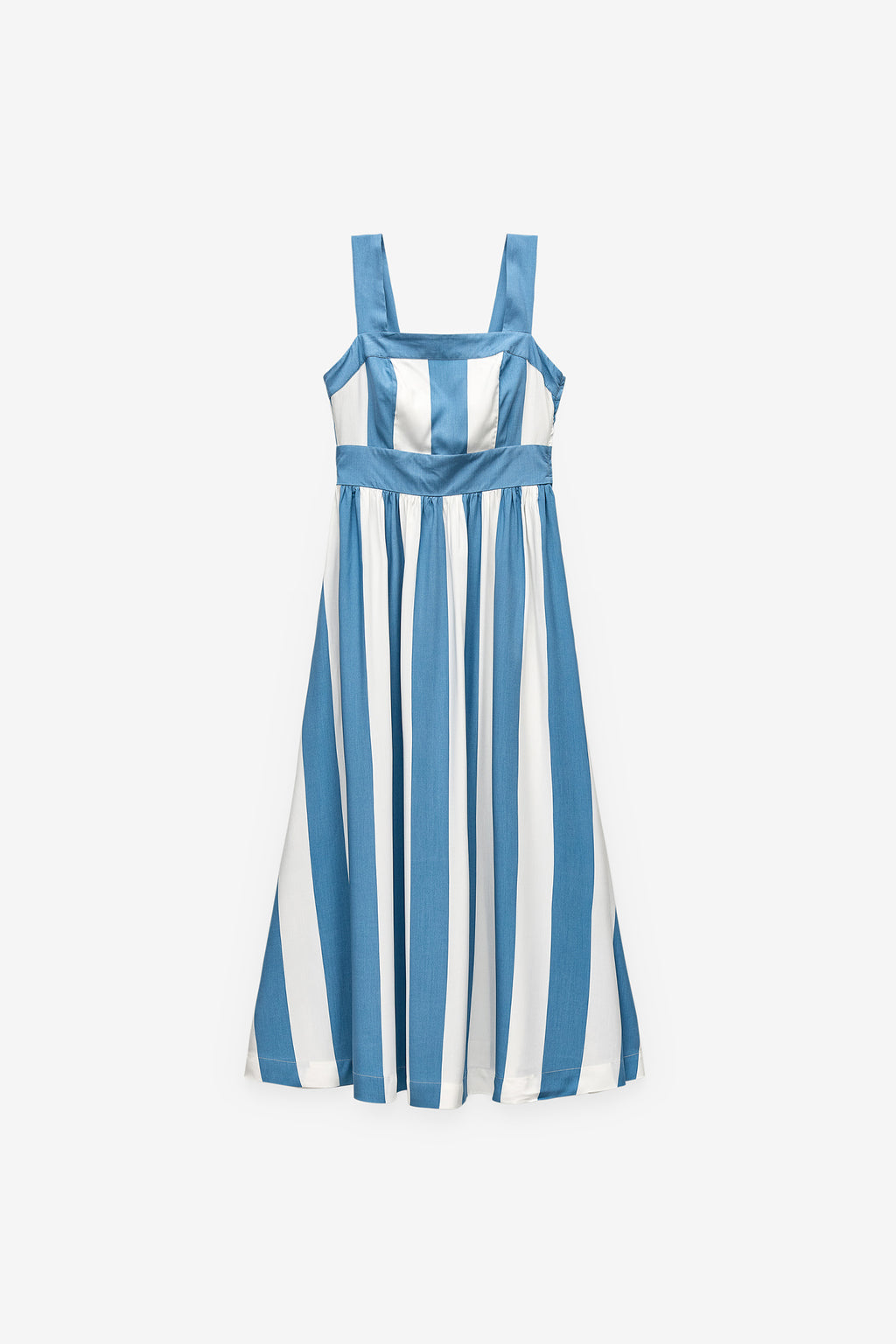 VESTIDO EVASÉ DE RAYAS ANCHAS