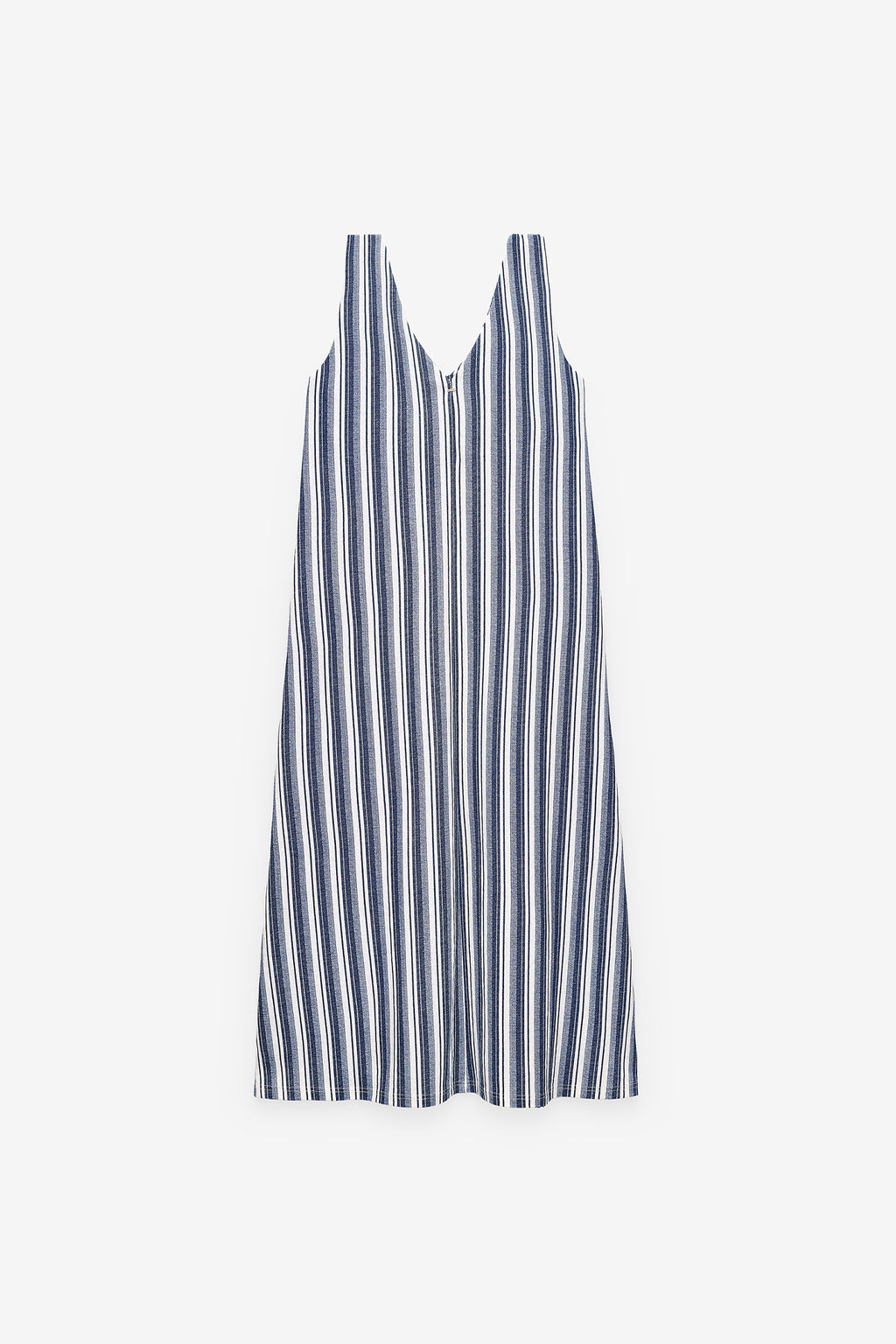 VESTIDO DE RAYAS CON TIRANTES TORCIDOS