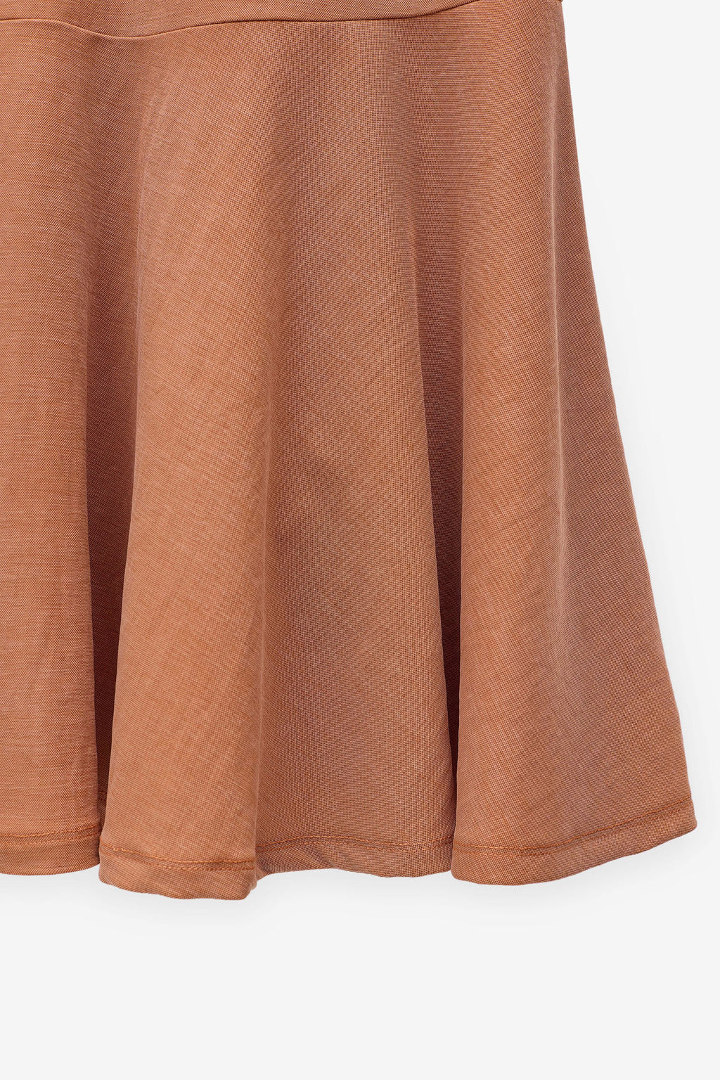VESTIDO MIDI CON VOLANTE