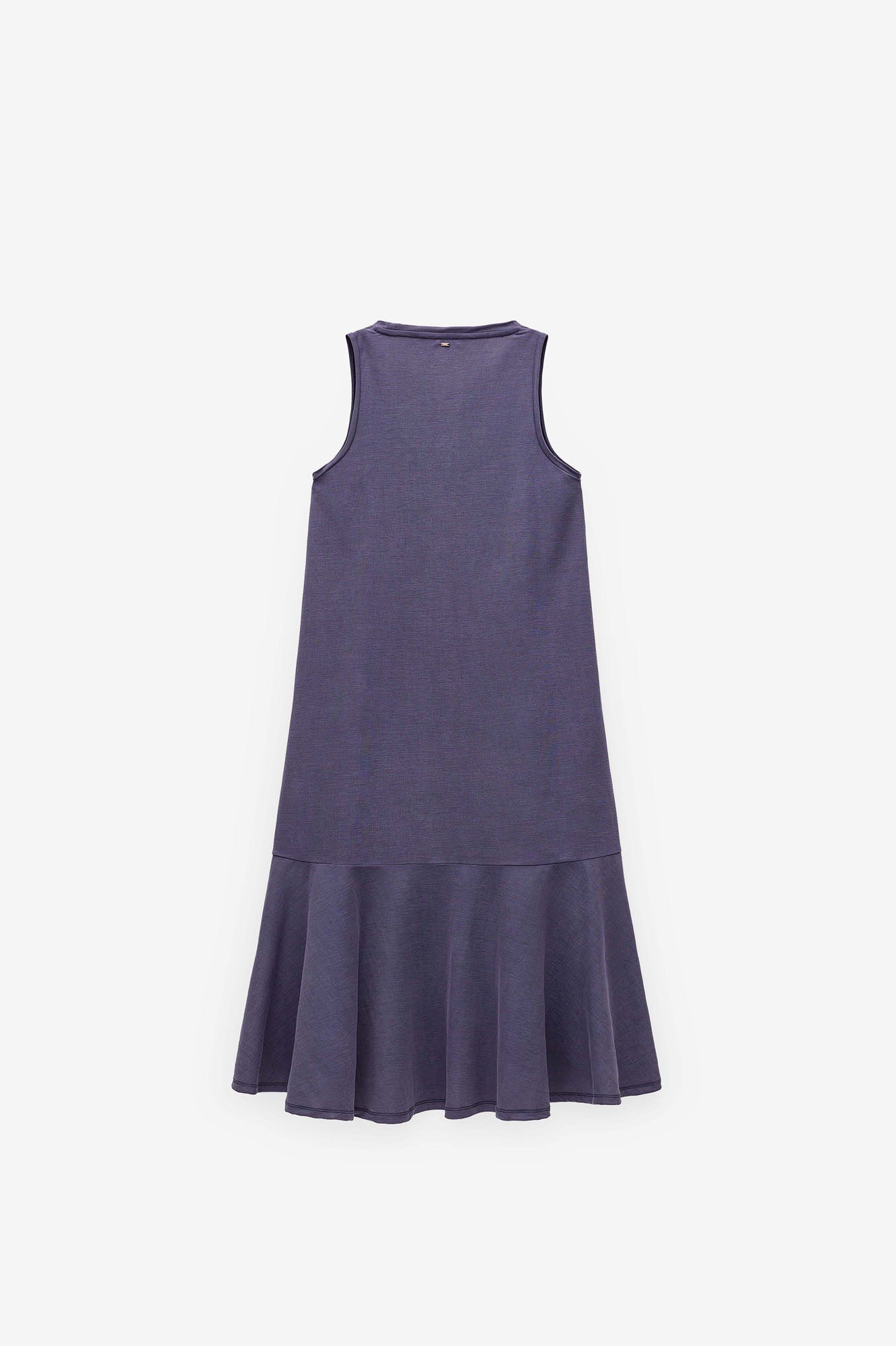 VESTIDO MIDI COM FOLHO
